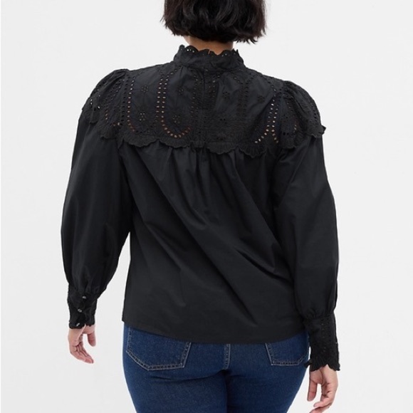 GAP • Eyelet Mockneck Shirt - Picture 13 of 13